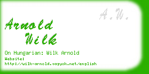 arnold wilk business card